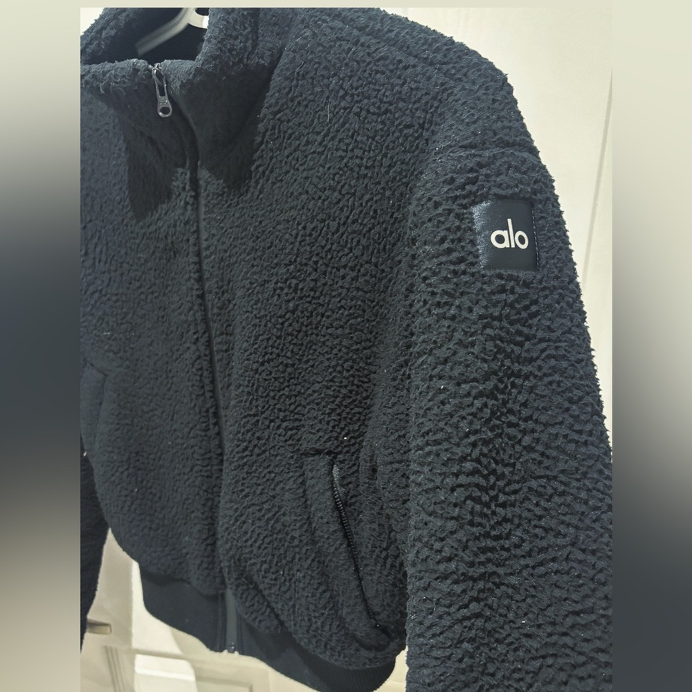 Alo Yoga Black Sherpa Jacket Size S